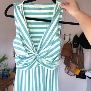 Organic Cotton Ruched Maxi Dress